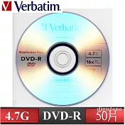 verbatim 威寶 空白光碟片 azo 銀雀版 16x dvd-r 4.7gb 燒錄片/光碟片(50片裸裝x1) 50pcs