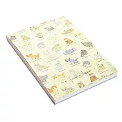 Gakken Franschlippe 貓咪圖鑑 便條本 褐