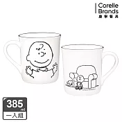 【美國康寧 CORELLE】SNOOPY馬克杯385ml- 查理布朗