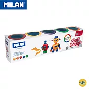 MILAN 捏捏麵團好好玩黏土_ 閃光糰子(5色入)