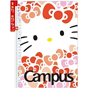 KOKUYO Campus超薄型360度活頁夾筆記本B5(限定)-凱蒂貓