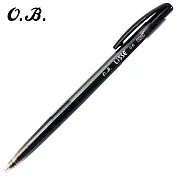 (10支1包) O.B. #1206 中油筆 0.6 黑