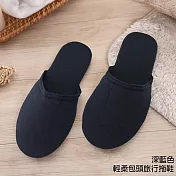 333家居鞋館 輕柔包頭旅行拖鞋M藍色