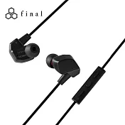 日本 Final VR3000 for Gaming 電競入耳式耳機黑