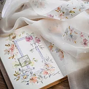 【Meow Illustration】珊瑚栗色 和紙膠帶 - 特油含離型紙