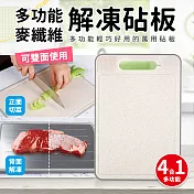 【Quasi】多功能麥纖維解凍砧板 (36.5x25cm)