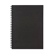 [MUJI無印良品]雙環筆記本(空白)/80張.A5.深灰