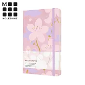 MOLESKINE 2021櫻花限定筆記本(緞面) -L型空白(淺粉)