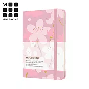 MOLESKINE 2021櫻花限定筆記本(緞面) -口袋空白(粉)