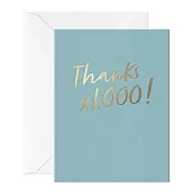 【Card Nest 】THANKS X1,000!  (mini) 感謝卡 #M1044