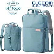 ELECOM 帆布3WAY薄型後背包OF04- L青瓷綠