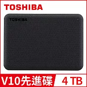 【TOSHIBA 東芝】 V10 Canvio Advance 先進碟 4TB 2.5吋外接式硬碟 (黑)