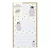 MIDORI 動物留言貼紙-企鵝