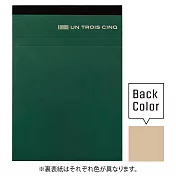 【UN TROIS CINQ】簡約色複寫筆記便條本A6 ‧ 綠色