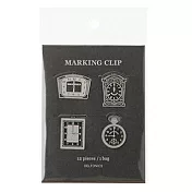 【DELFONICS】經典圖案迴紋針組 ‧灰色