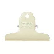 【日本HIGHTIDE】Penco 懷舊色系金屬夾S ‧ 象牙白