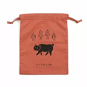 【日本HIGHTIDE】日本復古學生束口袋 中 ‧ 黑熊