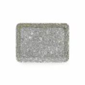 【日本HIGHTIDE】大理石紋置物收納盤S號 ‧ 灰色