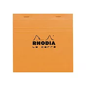 【Rhodia｜Basic】N°14上掀式筆記本 11x17cm 5x5方格 80g 80張 橘皮