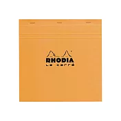 【Rhodia｜Basic】N°210 21x21cm 上掀式筆記本 5x5方格 80g 80張 橘皮