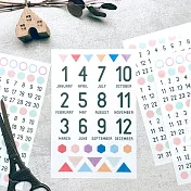 Dimanche感壓貼套組 [日期DIY]