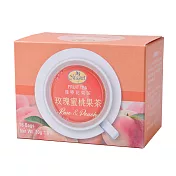 【曼寧】玫瑰蜜桃果茶2g*15入