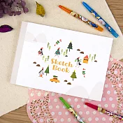 【Conifer】25K柔伊插畫繪圖本 -送禮企鵝