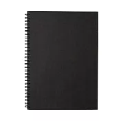 [MUJI無印良品]雙環筆記本(空白)/80張.B5.深灰