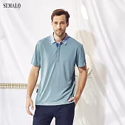 【ST.MALO】臺灣製POLO衫典藏恆時咖啡紗男POLO衫-1815MP- XL 碉堡灰