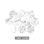 【Cap】加厚耐磨防滑六角地貼/牆貼(10入/組) 08