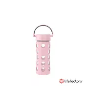 【Lifefactory】平口玻璃水瓶350ml(CLAN-350R-LPK) 淡粉色