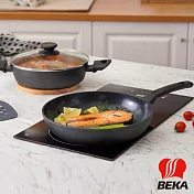 【BEKA 貝卡】費塔陶瓷鈦不沾鍋單柄平底鍋28cm -(BFE-F28-BK)