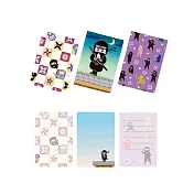 京都Kurochiku 3本組便條紙  忍者