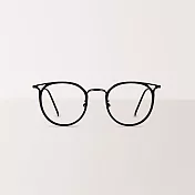 【ASLLY】金屬霧面黑框濾藍光眼鏡