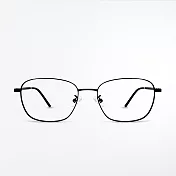 【ASLLY】百搭中性黑色細方框濾藍光眼鏡
