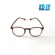 【ASLLY】經典百搭輕量琥珀圓框濾藍光眼鏡