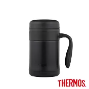 【THERMOS 膳魔師】不鏽鋼真空杯370ml 霧面黑(TCMG-372-MABK)