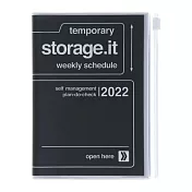 【Mark’s】2022直式週記事收納手帳A6 ‧ 經典黑