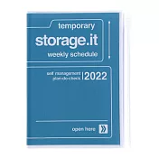 【Mark’s】2022直式週記事收納手帳A6 ‧ 經典藍