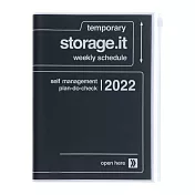 【Mark’s】2022直式週記事收納手帳A5 ‧ 經典黑