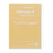 【Mark’s】2022直式週記事收納手帳A5 ‧ 經典黃