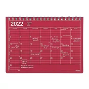 【Mark’s】2022月曆型記事手帳S ‧ 紅色