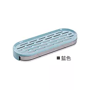 JIAGO 抽屜式瀝水肥皂架 藍色