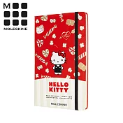 MOLESKINE HELLO KITTY限量筆記本(L型) - 紅色橫線