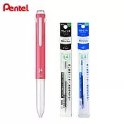 (1筆2芯)PENTEL BGH5 i+五色筆管  珊瑚紅