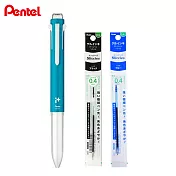 (1筆2芯)PENTEL BGH5 i+五色筆管  水藍