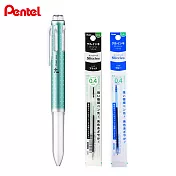 (1筆2芯)PENTEL BGH5-M i+金屬色系 五色筆管  綠桿