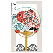 【ACTIVE CORPORATION】和風系列竹扇一筆籤 ‧ 鯛魚