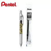 (1筆1芯)PENTEL ENERGEL infree 和柄系列 麻葉黑