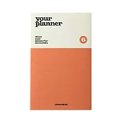 LIVEWORK Life＆Psis Your Planner S 筆記本 TANGERINE